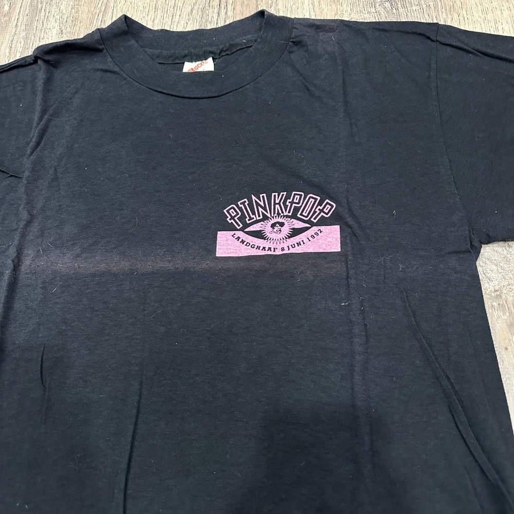 Pinkpop Festival TShirt Men L 1992 Pearl Jam PJ Harvey Lou Reed Cult Soundgarden - Picture 3 of 10
